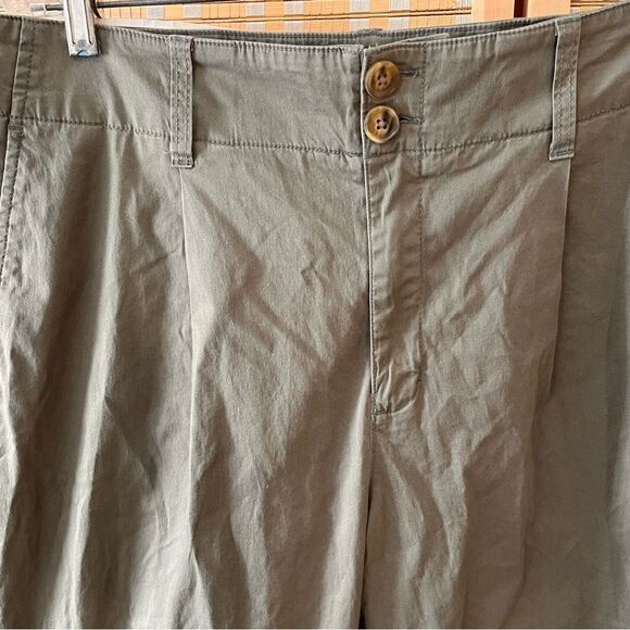 A New Day Olive High waisted Stretchy Capris NWT 16 - Picture 5 of 6